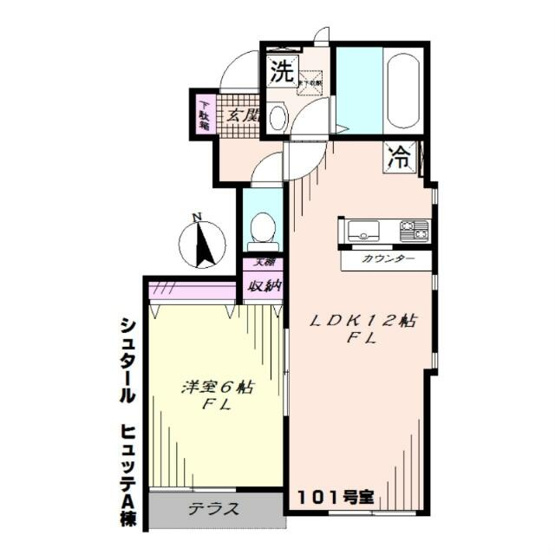 【間取り】 | シュタール　ヒュッテＡ棟