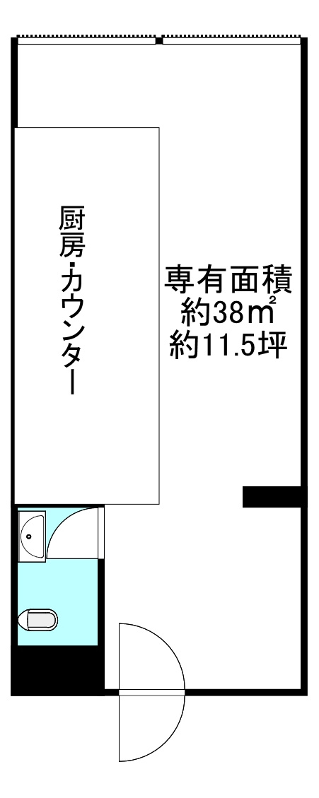 豊中市赤阪１丁目の店舗事務所の間取り