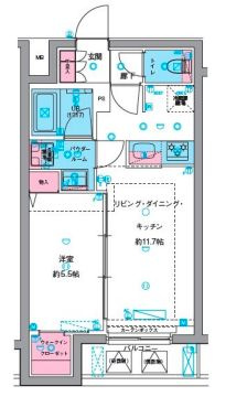 GENOVIA東向島skygardeの間取り