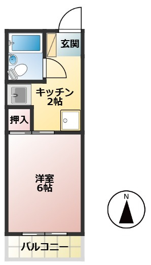 コーポシンコー Aの間取り