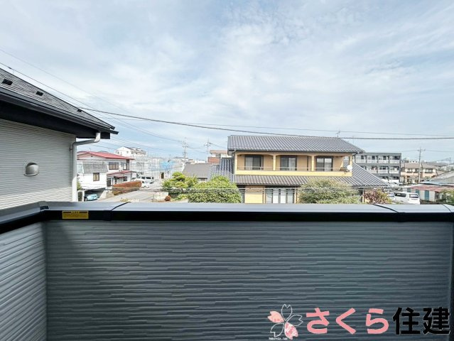宇都宮市双葉5期　2号棟のバルコニー