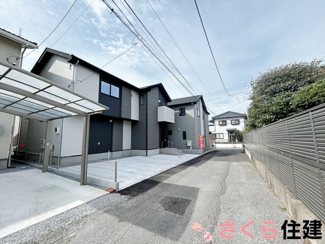 宇都宮市双葉5期　2号棟の前面道路含む現地写真