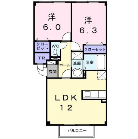 ミニヨン・アンジュⅠの間取り