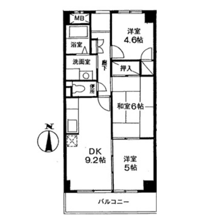 ピトレスク弥生の間取り