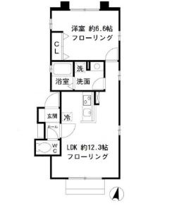 キテラ雑司が谷 B棟の間取り