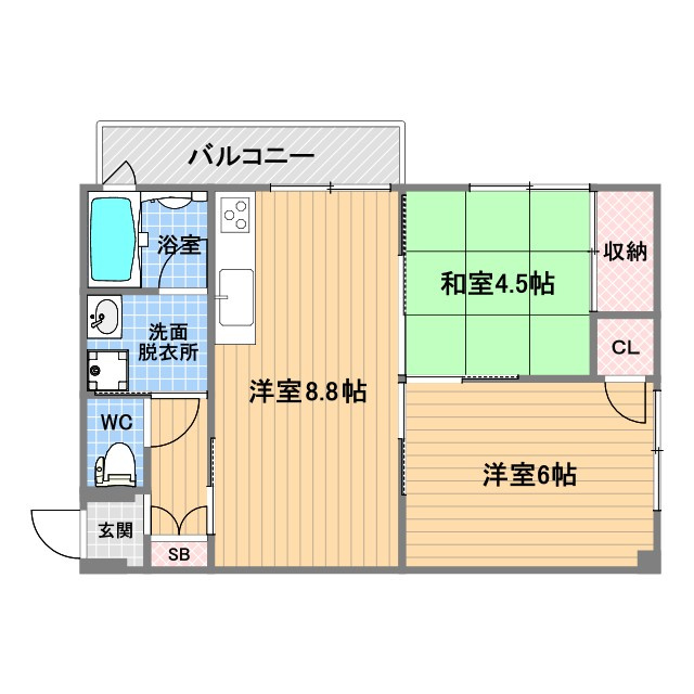 YAO.RE甲子園の間取り
