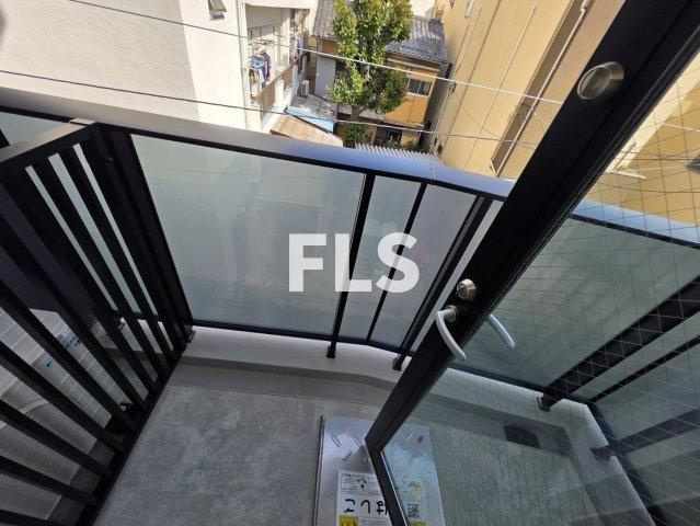 文京区千駄木１丁目の賃貸マンションのバルコニー