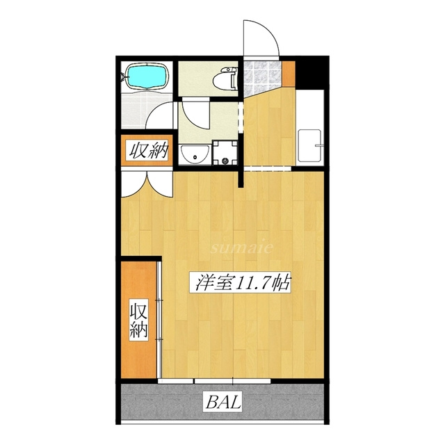 北区赤羽南１丁目の賃貸マンションの間取り|南西向きのお部屋です☆