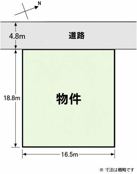 【土地図】 | 広横路1丁目売地