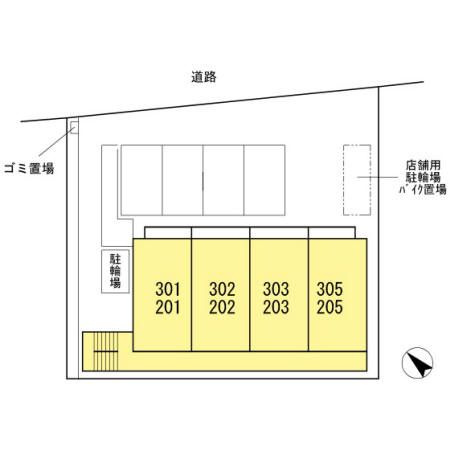 パティオⅡの区画図