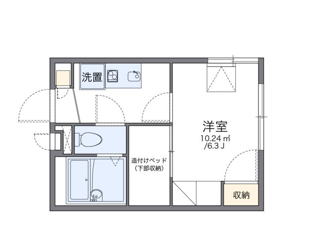 レオパレス高羽の間取り