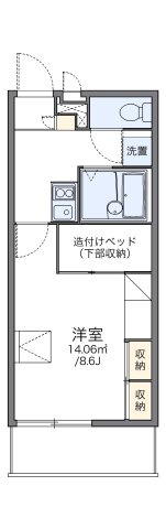 レオパレス福丸Ⅱの間取り