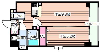 【間取り】 | アーバネックス南森町