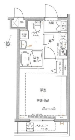 【間取り】 | パティーナ蒲田