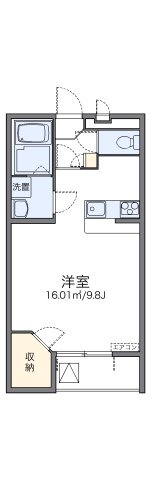 レオパレスドウージェームの間取り|代表的な間取のため実際の間取とは異なる場合があります