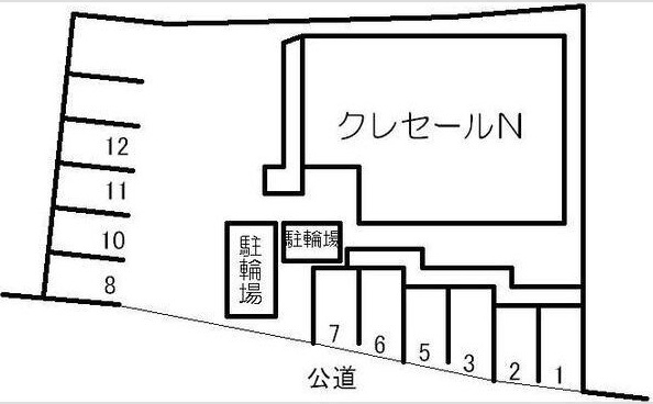 クレセールN　　刈谷市近郊の賃貸はクラスホーム刈谷店の駐車場