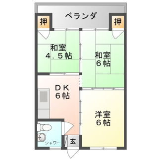 【間取り】 | サンハイツ光樋川