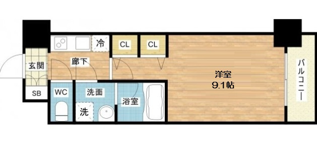 【間取り】 | セイル淀屋橋