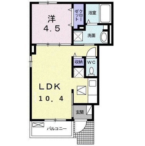 【間取り】 | リバーヒルズＡ