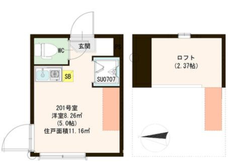 【間取り】 | ハーモニーテラス若宮Ⅱ