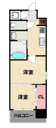 【間取り】 | No111 CLUB ORIENT BLD TRADING TOWER