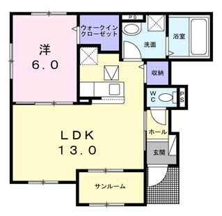 サンフラワー　Ａ棟の間取り