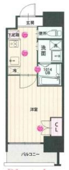 【間取り】 | CLUB ORIENT BLD No.102