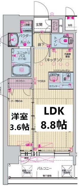 プレサンス千種駅前レイズの間取り