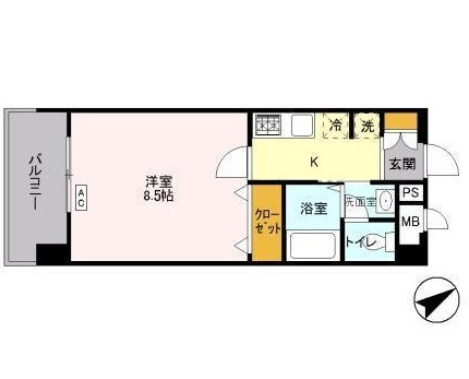ディアコートコトブキの間取り