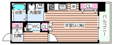 【間取り】 | ル・ファール西九条