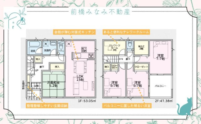 【新築】太田市由良町第6　５号棟(全５棟)　クレイドルガーデン　新築建売分譲の間取り