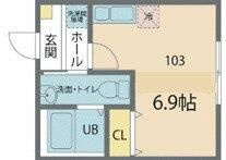 カインドネス港南２号棟の間取り