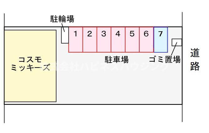 コスモ　ミツキーズの区画図