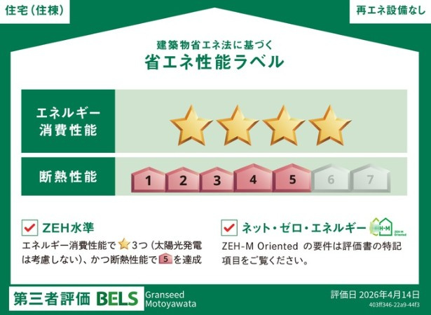 グランシード本八幡の省エネ性能ラベル