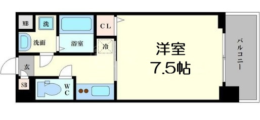 【間取り】 | エグゼ大阪ドームⅡ
