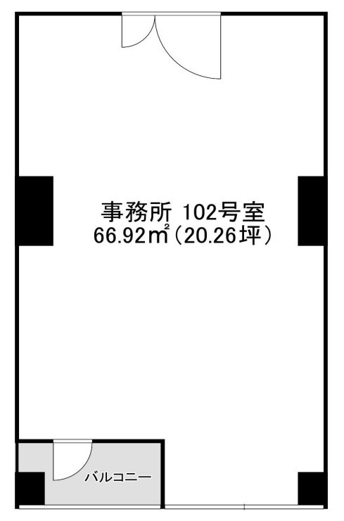 大阪市中央区平野町１丁目の店舗一部の間取り