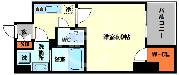 サムティ西長堀リバーフロントの間取り|サムティ西長堀リバーフロント　間取り