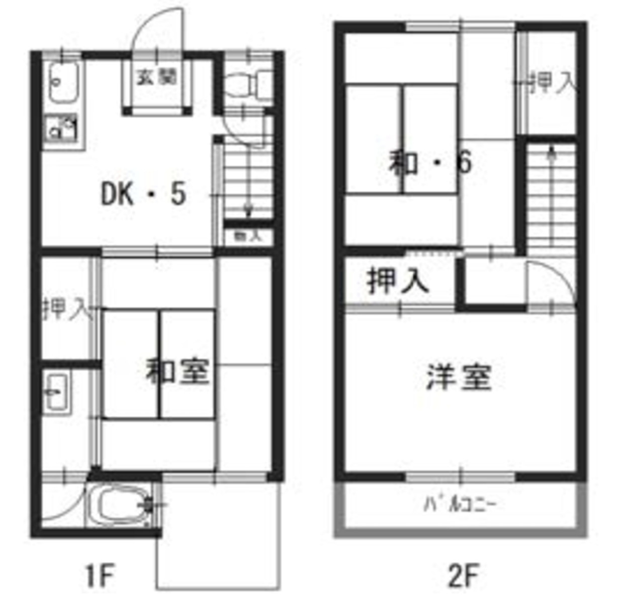 京都市西京区　戸建投資用『桂駅徒歩8分』『リフォーム済』の間取り