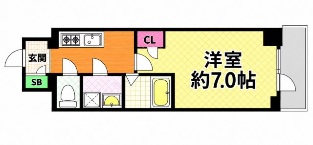 【間取り】 | エスリード難波グレイス