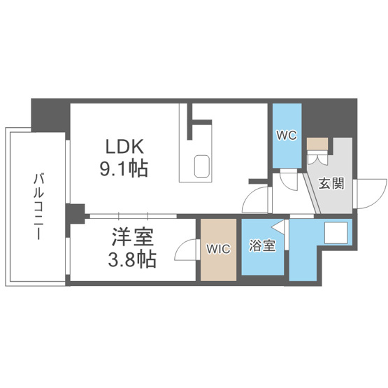【間取り】 | ファステート難波ラグジュ
