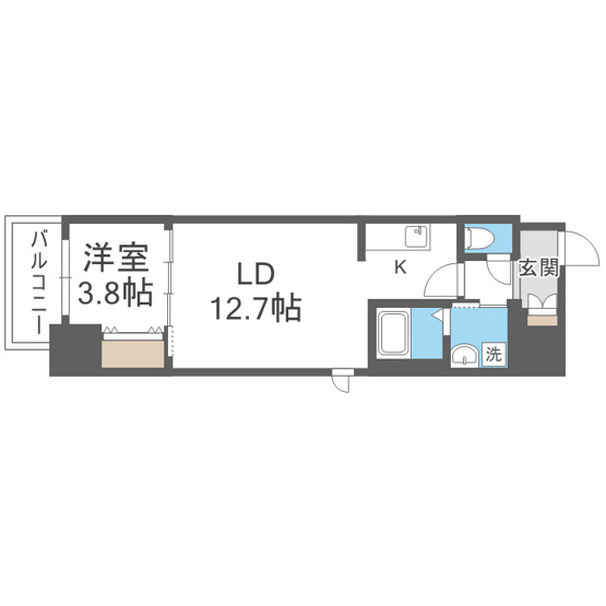 【間取り】 | ラクラス堺筋本町