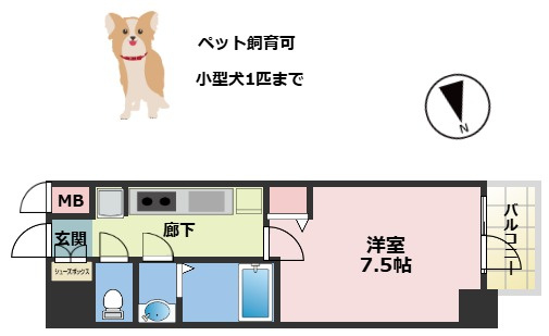 アドバンス北大阪フィーノの間取り