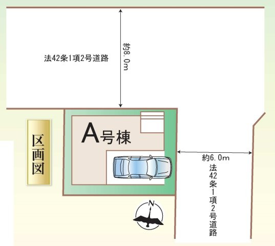 【横浜市西区東久保町4-1新築戸建て】★仲介手数料無料★（稲荷台小学校・岩井原中学校）の区画図