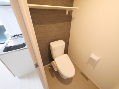 【トイレ】 | ハーモニーテラス御幣島Ⅱ | 落ち着いた色調のトイレです