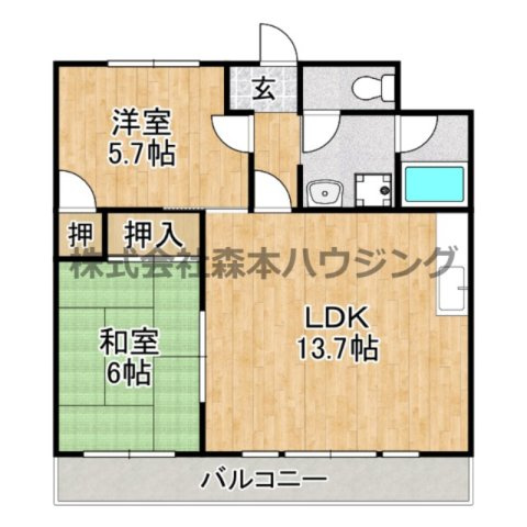 【間取り】 | 　サンライズ早子