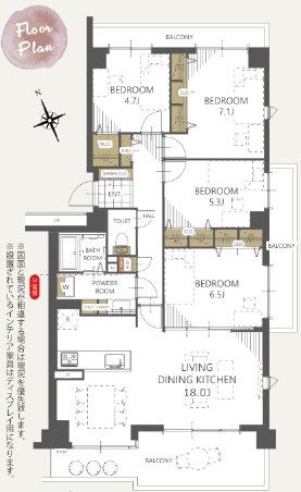 セントラルヒルズG棟の間取り|間取り図