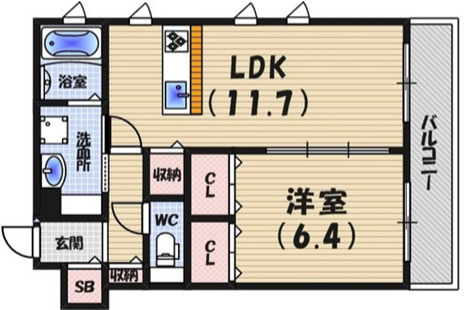 メゾンハピネス御影中町の間取り