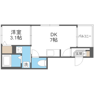 【間取り】 | ハーモニーテラス御幣島Ⅱ