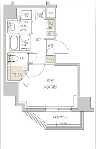 プレミアムフラット東京亀戸の間取り