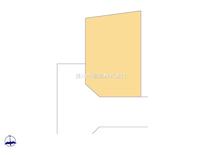 八王子市　大谷町　中古戸建ての区画図|～南西角地につき陽当たり・風通しも良好～